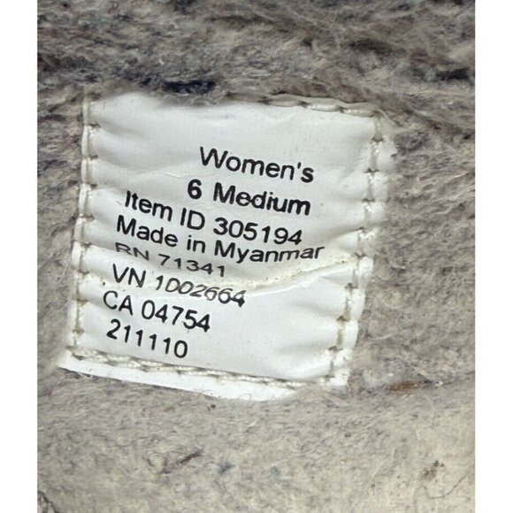 L.L.Bean Daybreak Scuff Slippers Clogs Women's Sz 6 Medium Green Moose Applique - Picture 8 of 9